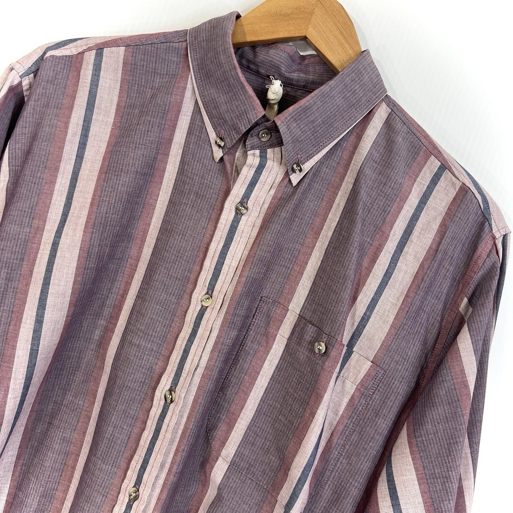 Urban Renewal Remade Clean Finish Button-Down Shirt S/M Stripe Long Sleeve‎ NEW